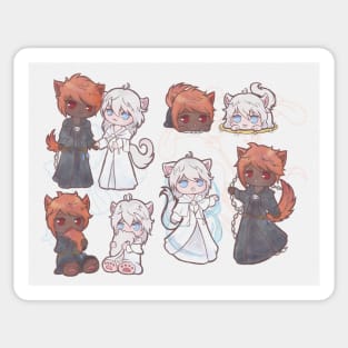 FFXIV Temieri Themis Elidibus Erichthonios Ericthemis Cats Sticker